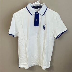 Polo Blue Ralph Lauren custom slim fit cotton pique embroidered polo shirt NWT M